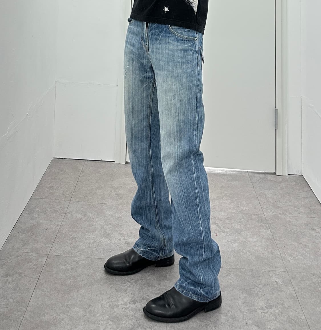 Namitatsu oriental printing denim jeans 상품이미지3