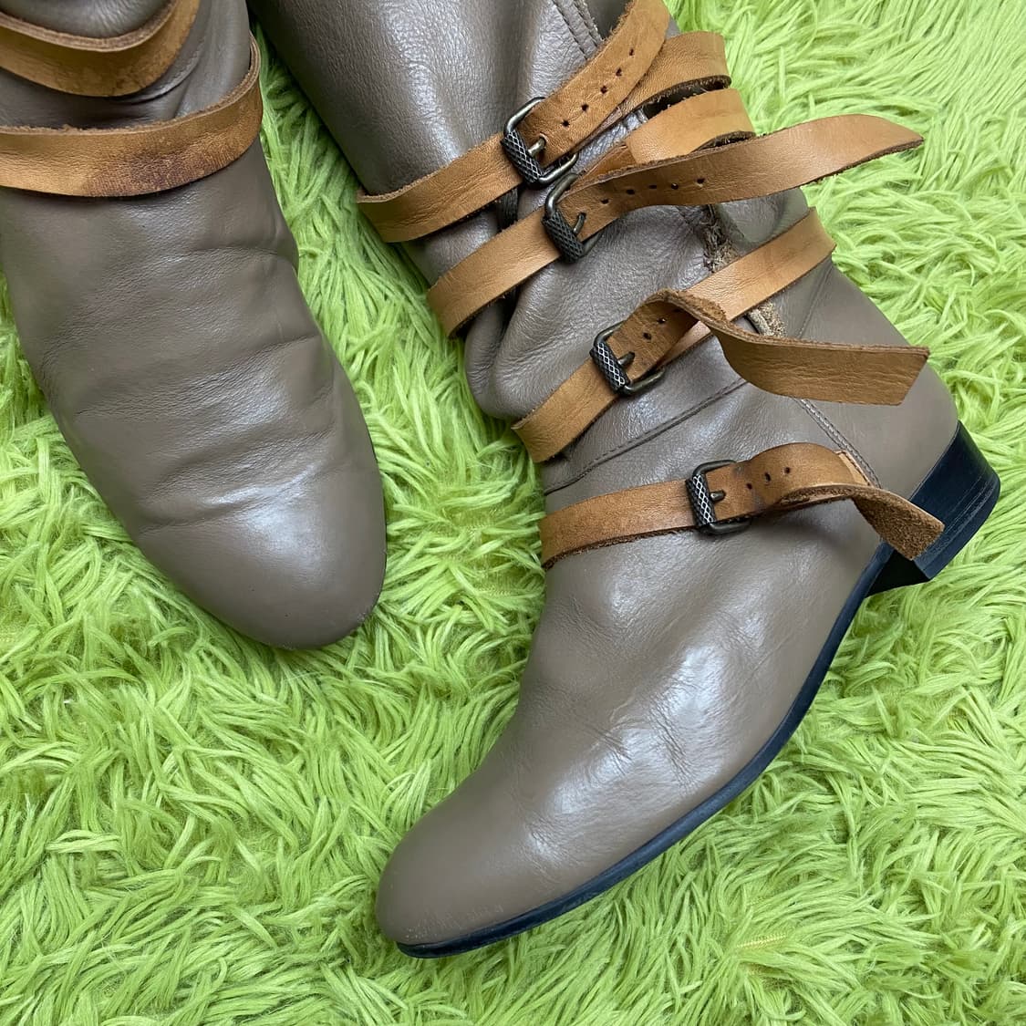 MON LOU LOU 멀티 벨티드 레더 부츠 상품이미지5