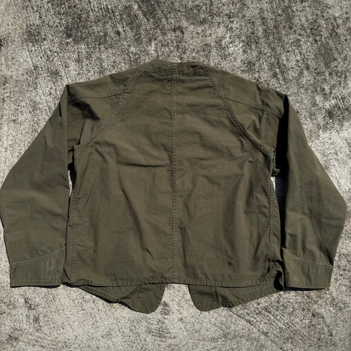 [L] Orslow 오어슬로우 논카라 립스탑 밀리터리 자켓 상품이미지2