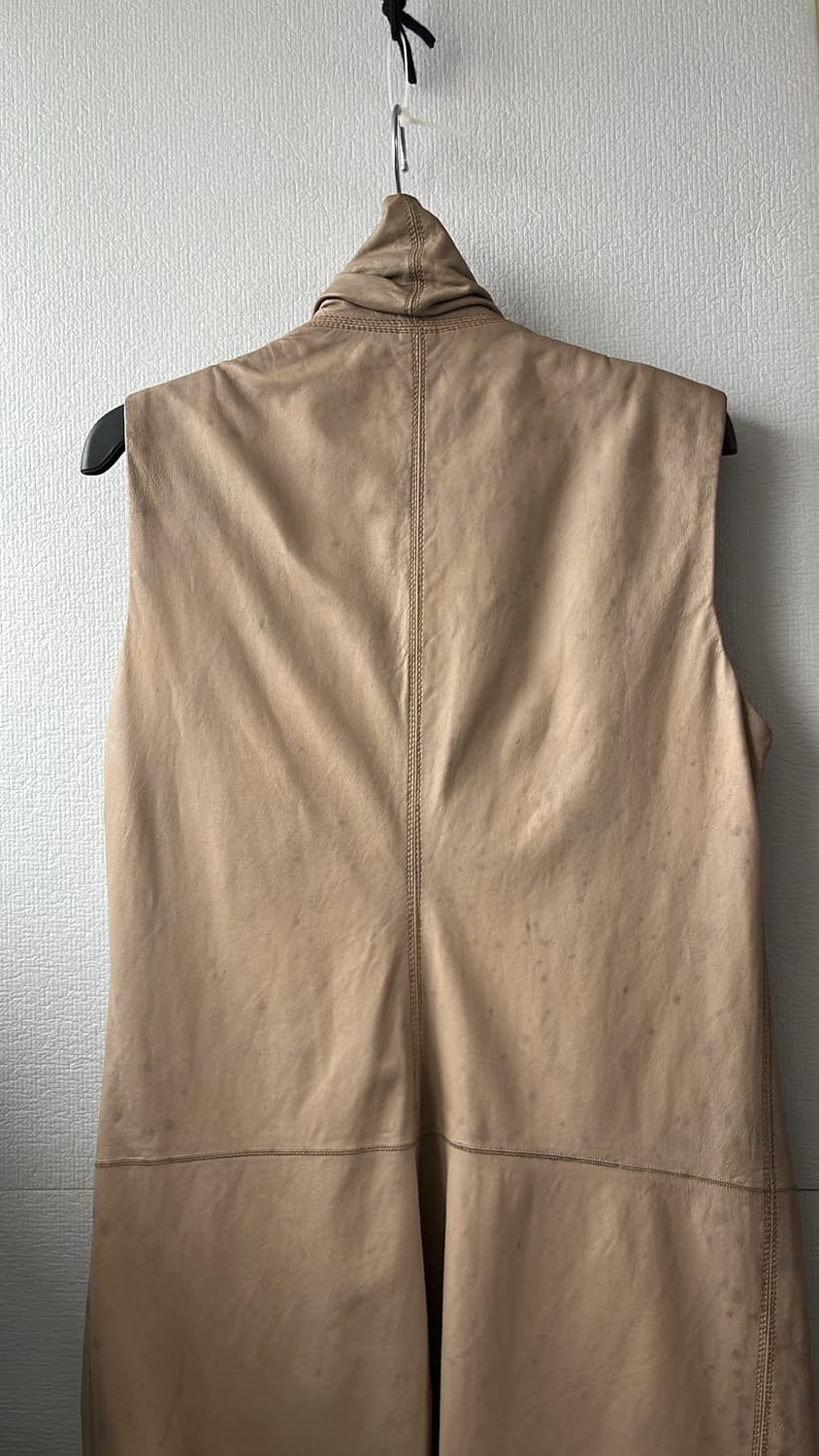 릭오웬스 하이넥 가죽 베스트 상품이미지4