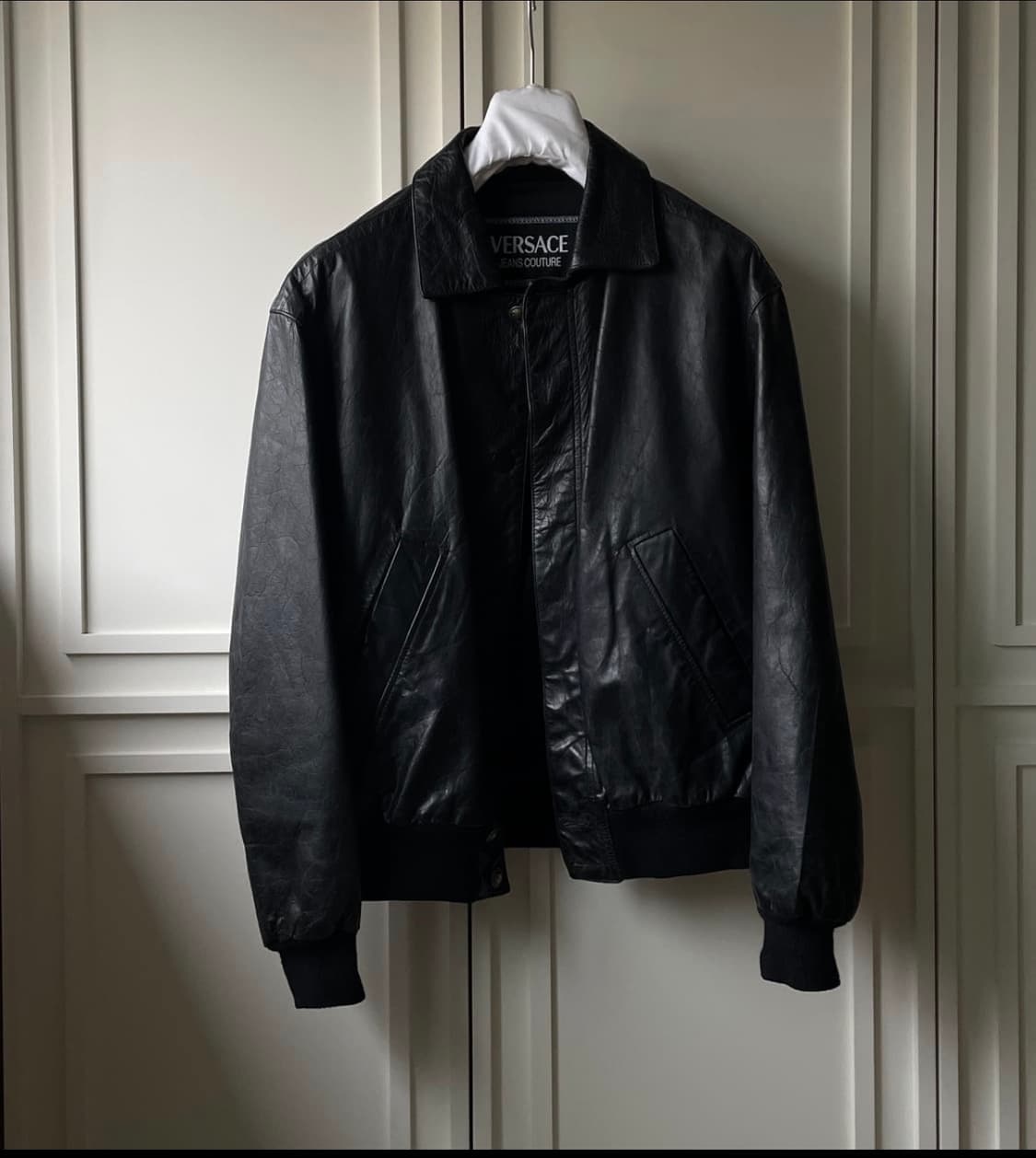 Versace Archive Leather Jacket 상품이미지1