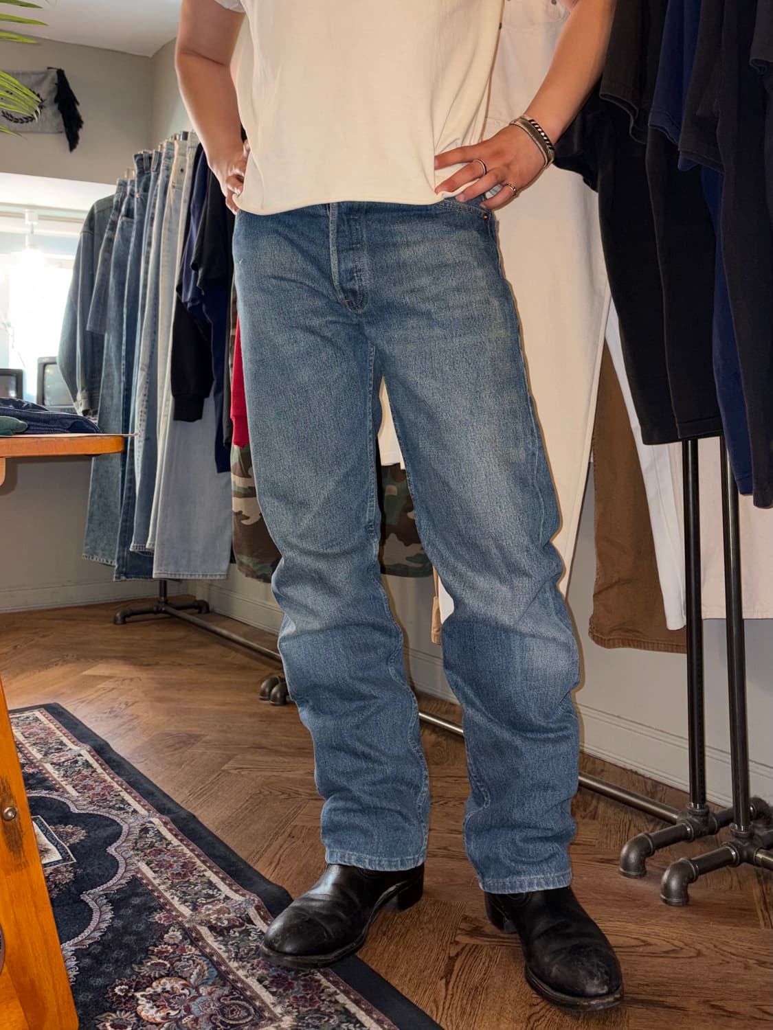 90’s Levi’s 501 USA denim middle washed  상품이미지1