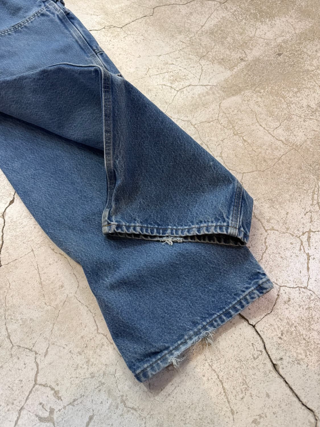 칼하트 B73 DST 데님 더블니 워크팬츠 상품이미지7