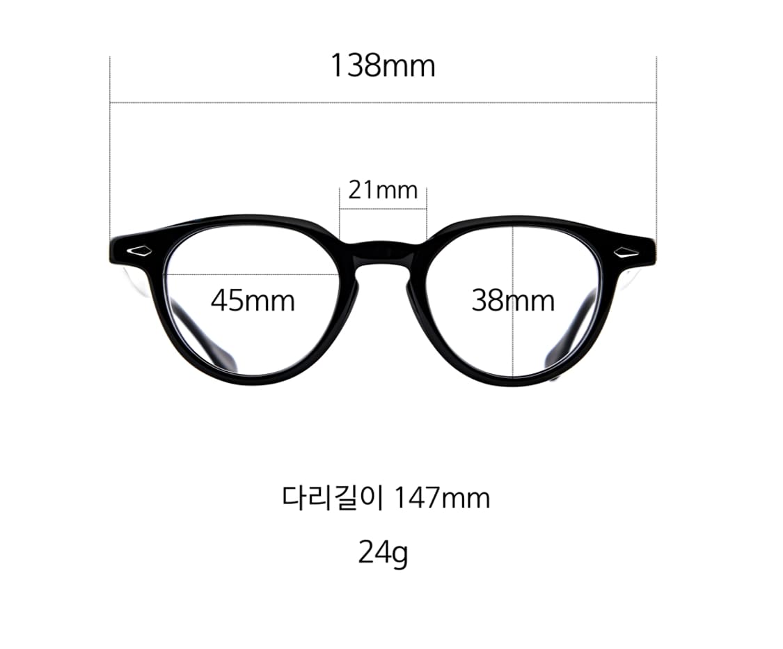 45사이즈 Pantoscope 블랙유광 상품이미지7