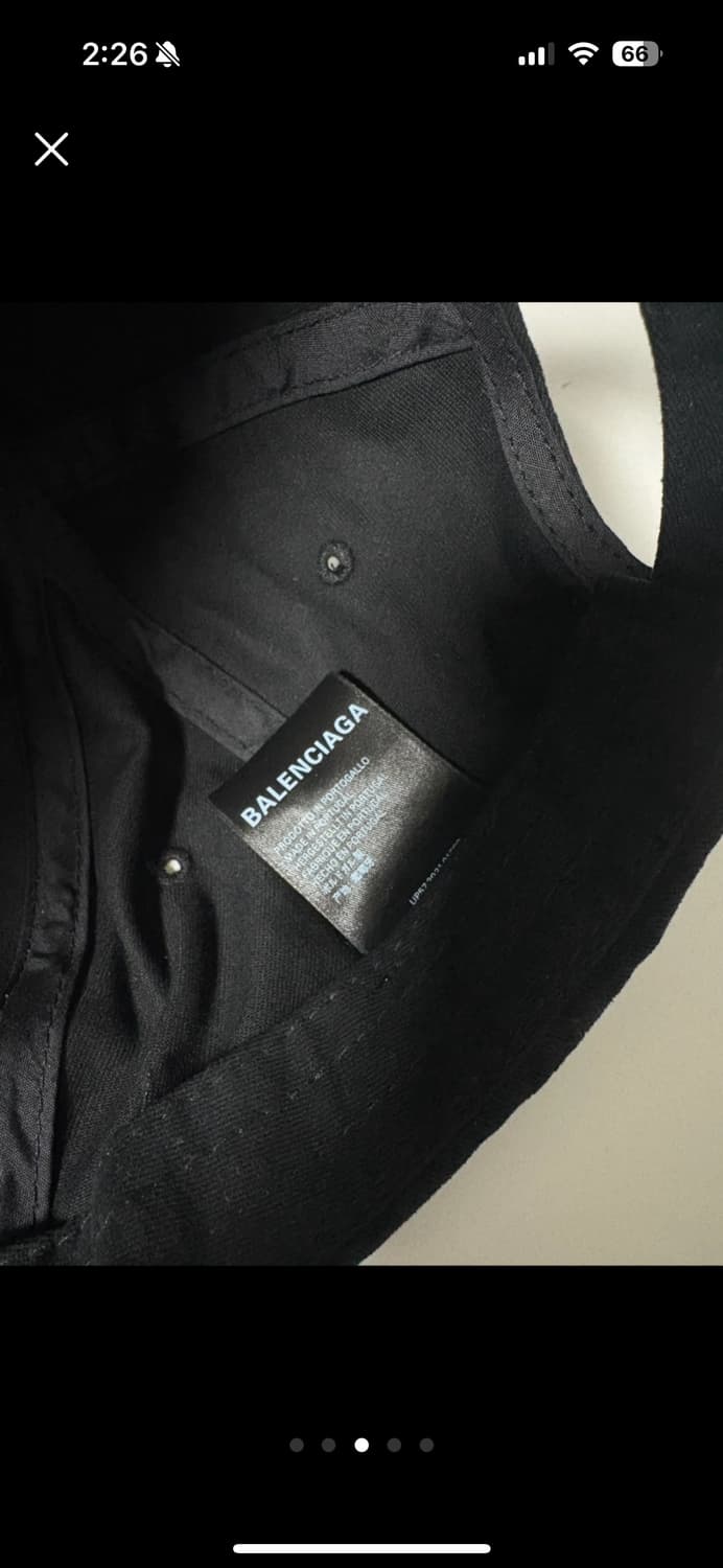 빈티지) 발렌시아가 WFP 블랙 볼캡 상품이미지3