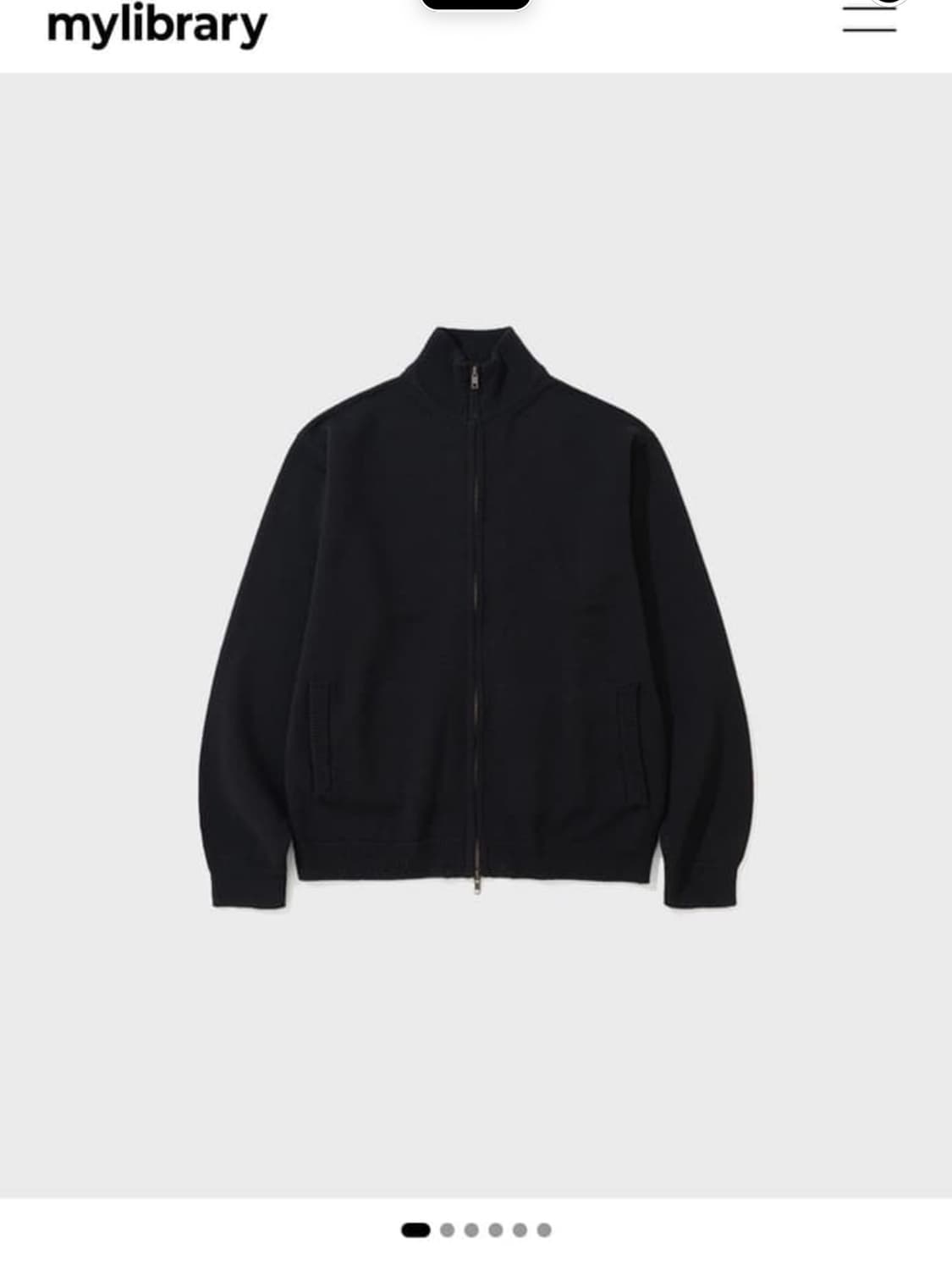 124 Cover Knit Jacket - Black [L] 상품이미지1