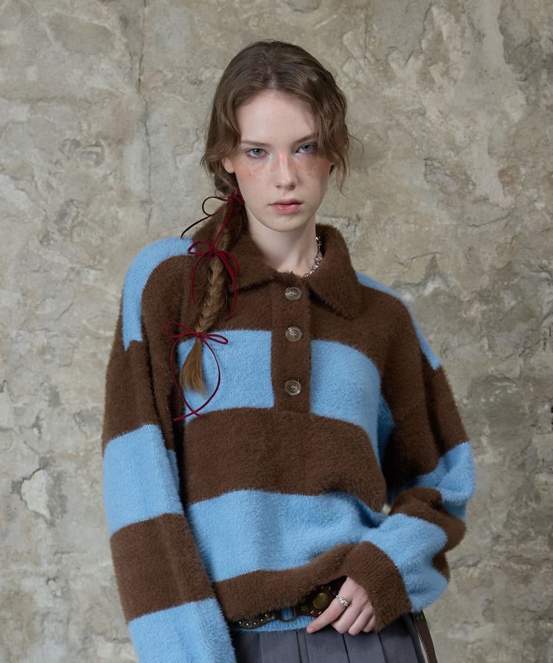 라티젠 L13 RUGBY BOLD KNIT(BROWN) 상품이미지1