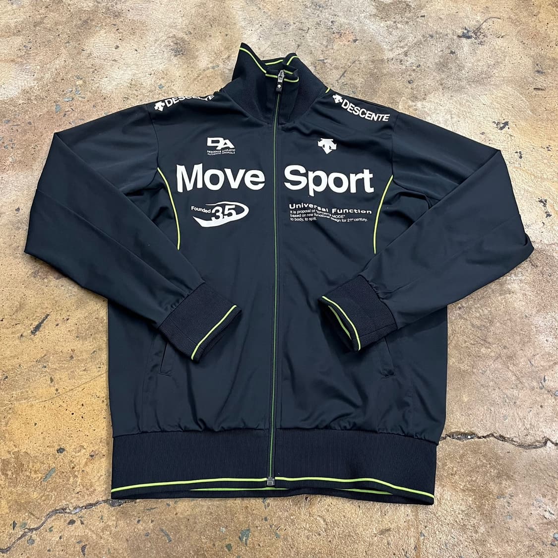 [정품/95] 데상트 무브스포츠 블랙 트랙 자켓 b14 상품이미지2