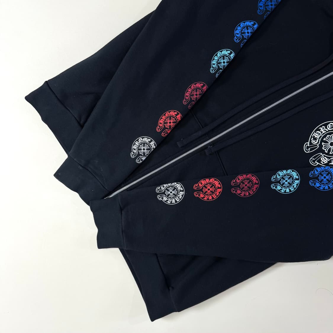 [백화점판/L]크롬하츠 홀스슈 멀티컬러 후드집업 상품이미지3