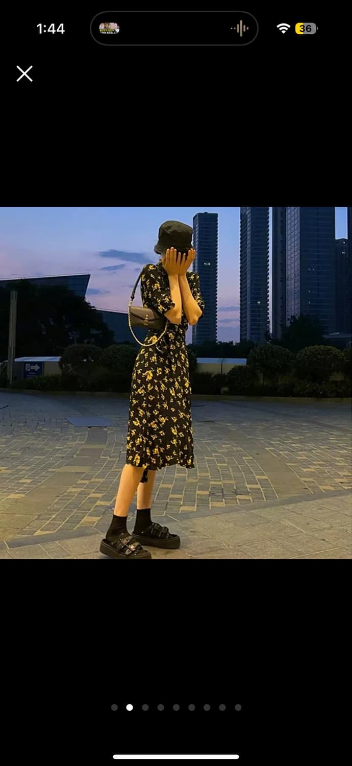 가니 랩스타일 비스코스 원피스36 상품이미지10