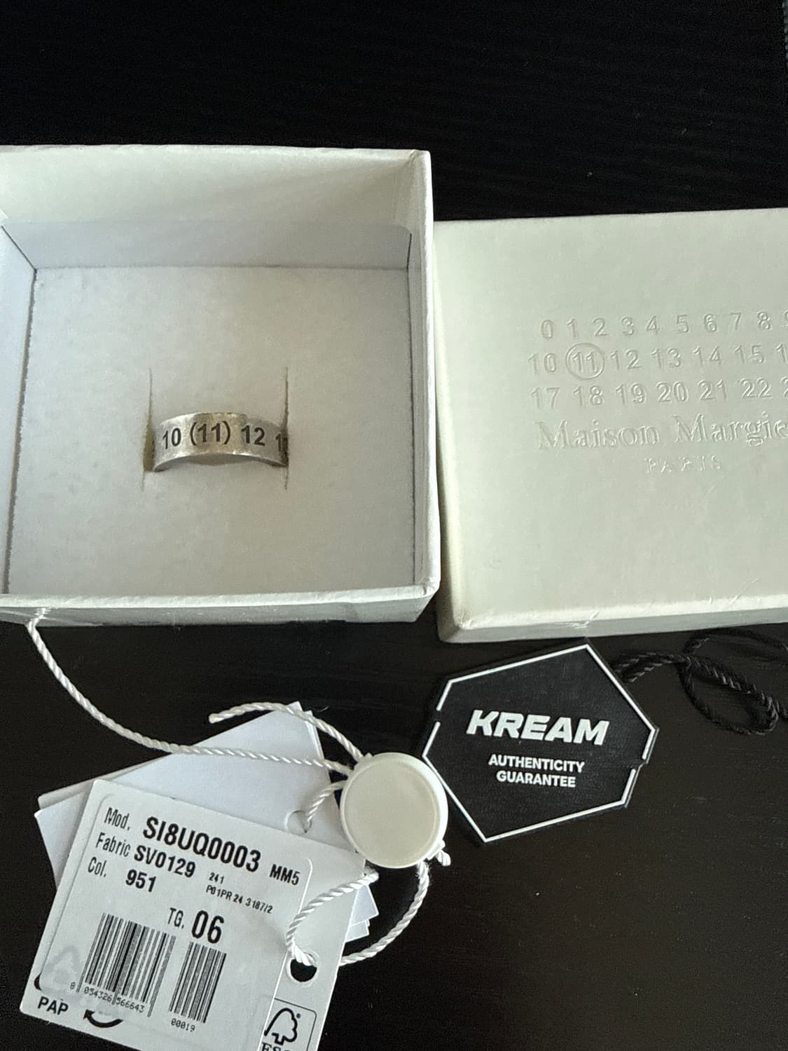 마르지엘라 뉴메리컬 실버링 무광 상품이미지1