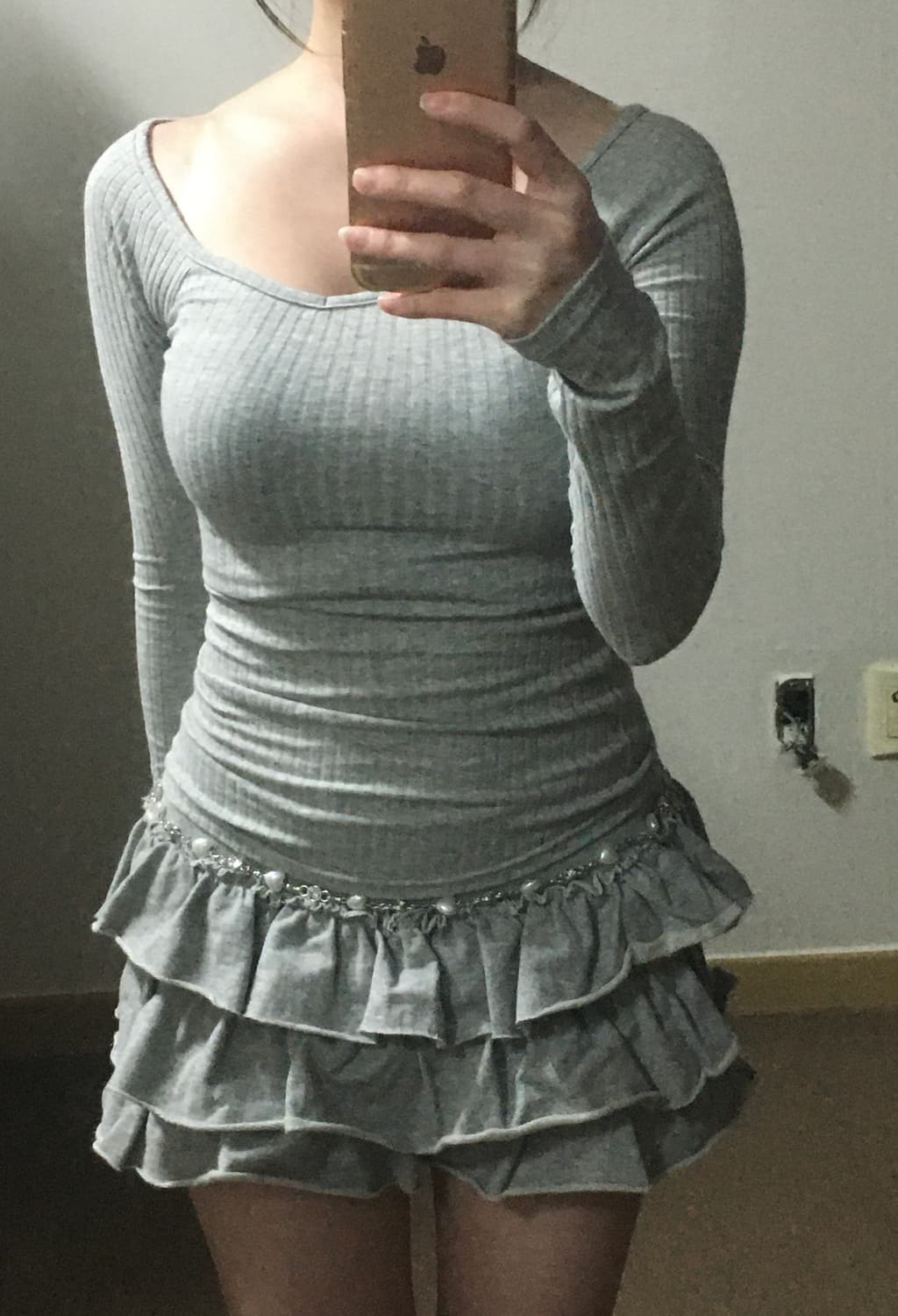 슬림핏골지티-새상품 상품이미지1