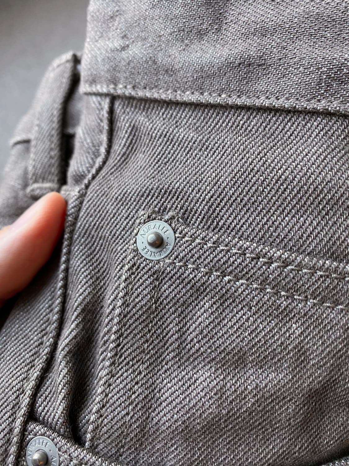 오라리 모카 브라운 데님 30 (와이드) 상품이미지5