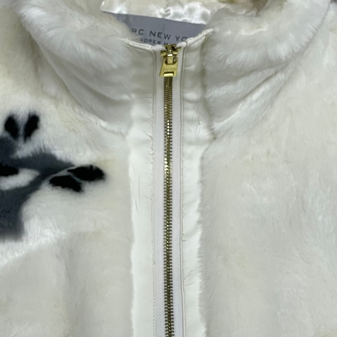 마크제이콥스 뉴욕 아이보리 페이크퍼 자켓 여성M 상품이미지4