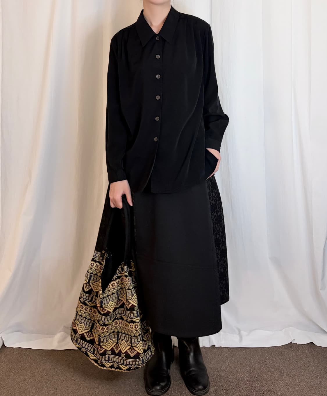 Ethnic Pattern Shoulder Bag 상품이미지1