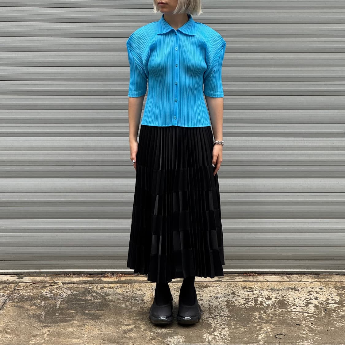 Pleated Black Skirt 상품이미지8