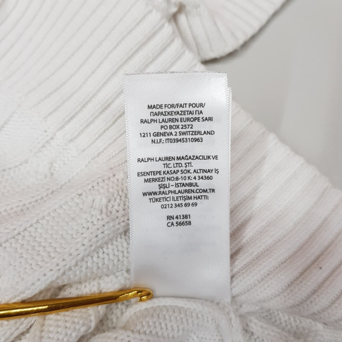 폴로 랄프로렌 케이블 반팔 코튼 니트 LG사이즈 상품이미지8