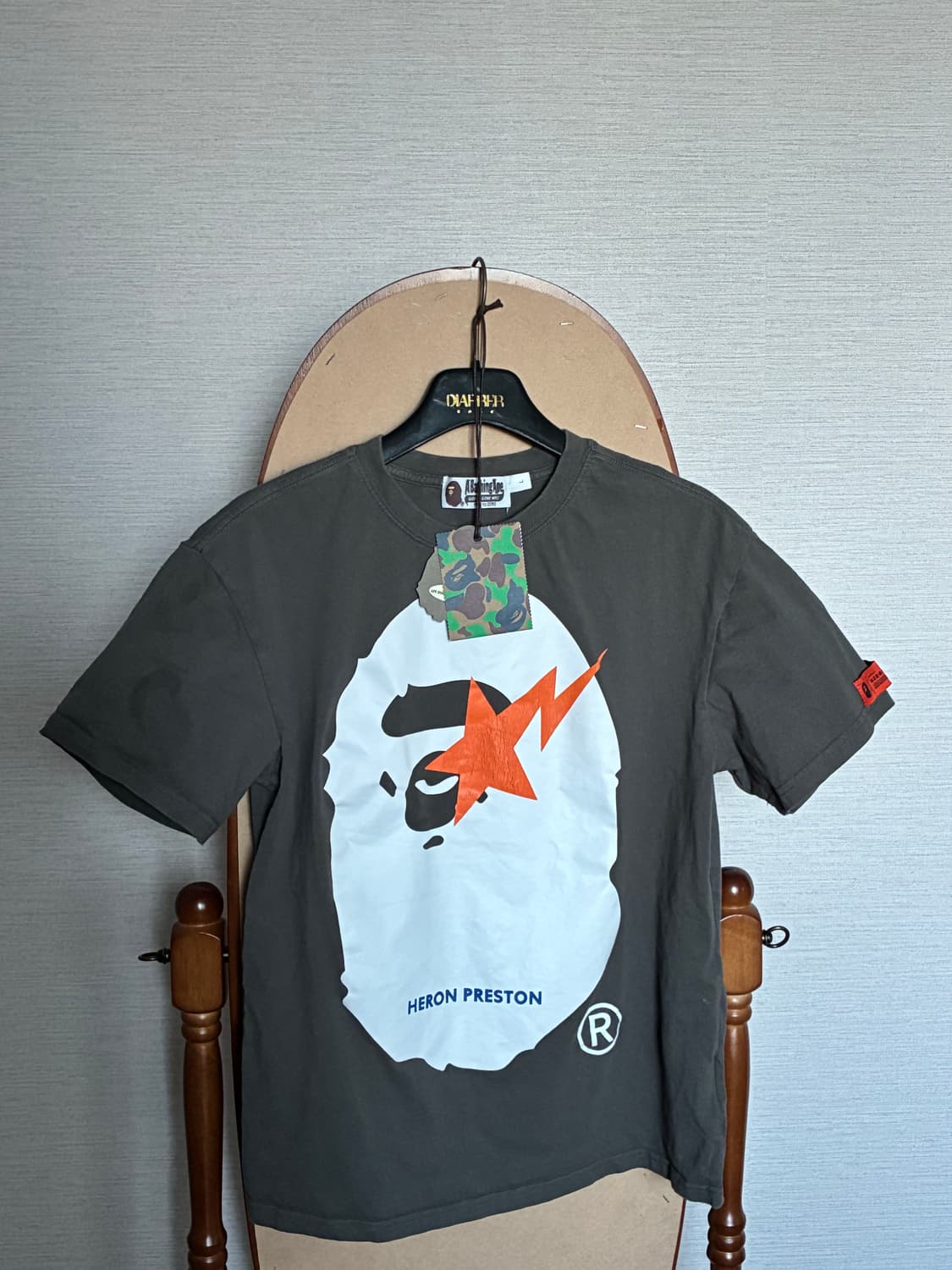 베이프 BAPE 차콜 반팔 티셔츠 L 상품이미지2