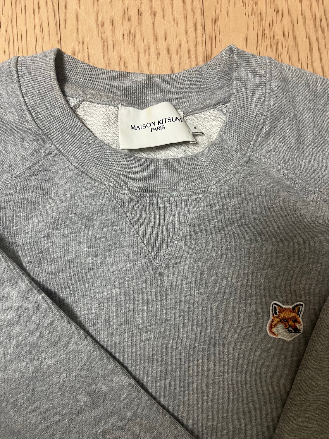 메종키츠네 그레이 멜란지 맨투맨 상품이미지3