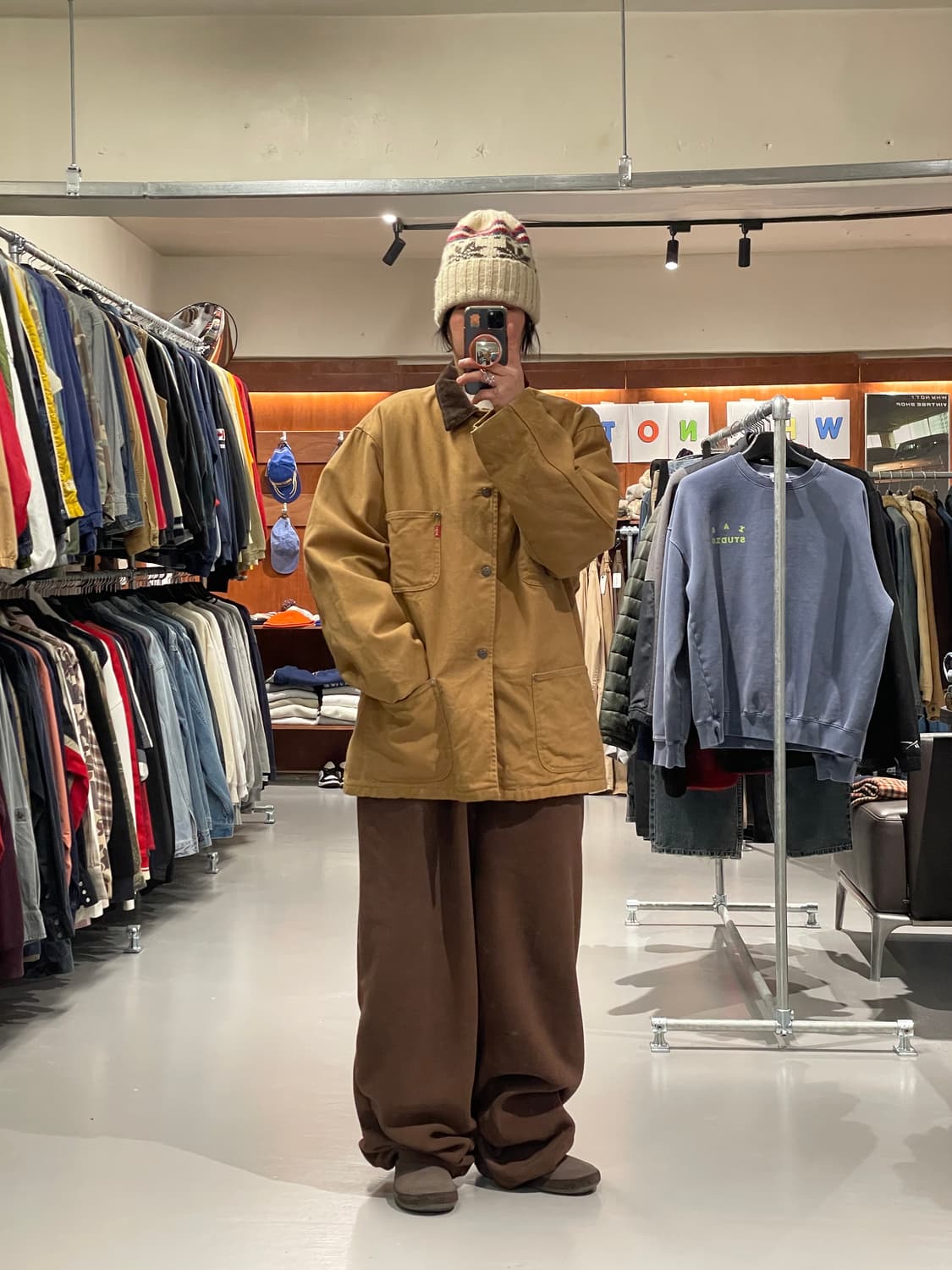 빈티지 4포켓 블랭킷 초어 자켓   상품이미지3