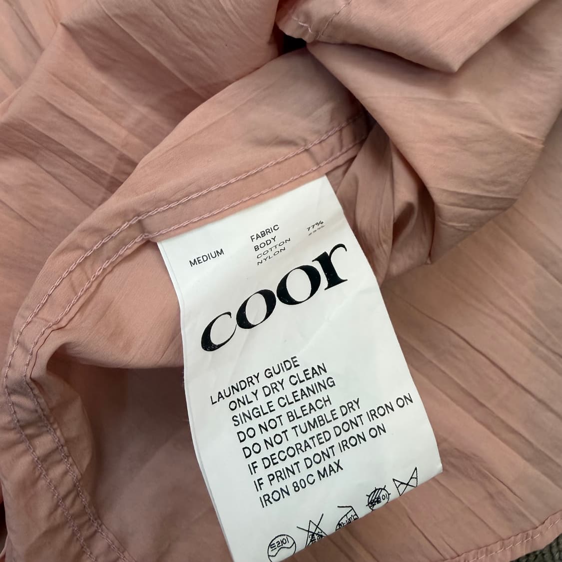 coor 쿠어 세미오버사이즈 플리츠 셔츠  상품이미지4