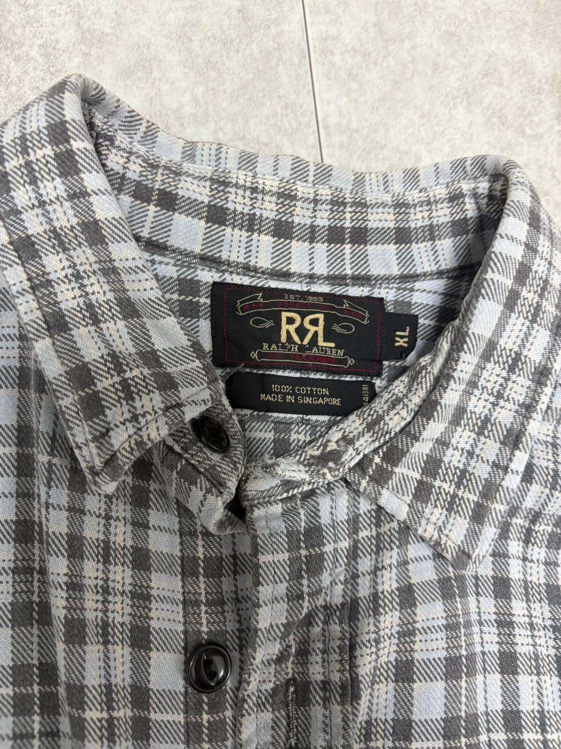 RRL 플란넬 체크셔츠 xl 상품이미지2