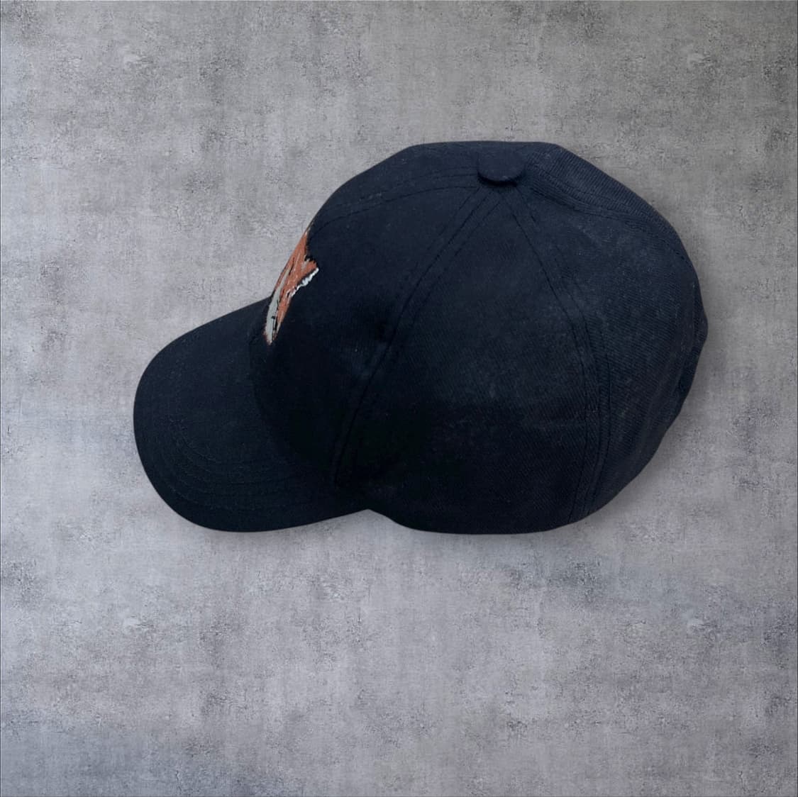 메종키츠네 네이비 컬러 폭스 헤드 자수 로고 볼캡 상품이미지2