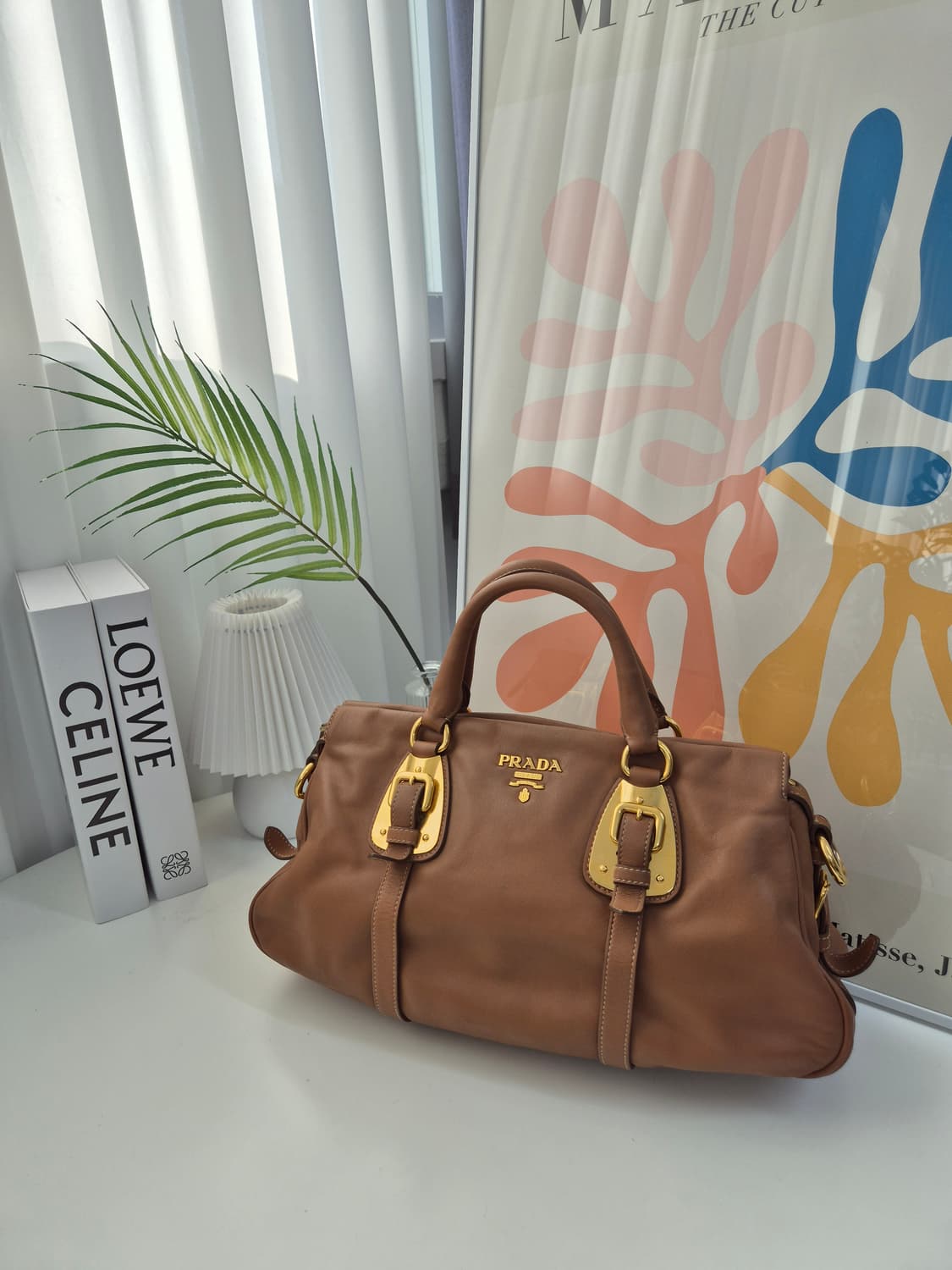 프라다 레더 토트백 상품이미지1