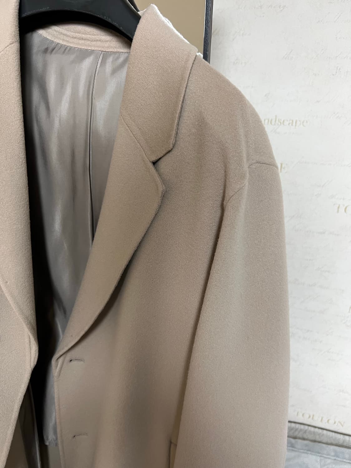 솔리드옴므 코트 베이지 48사이즈 상품이미지8