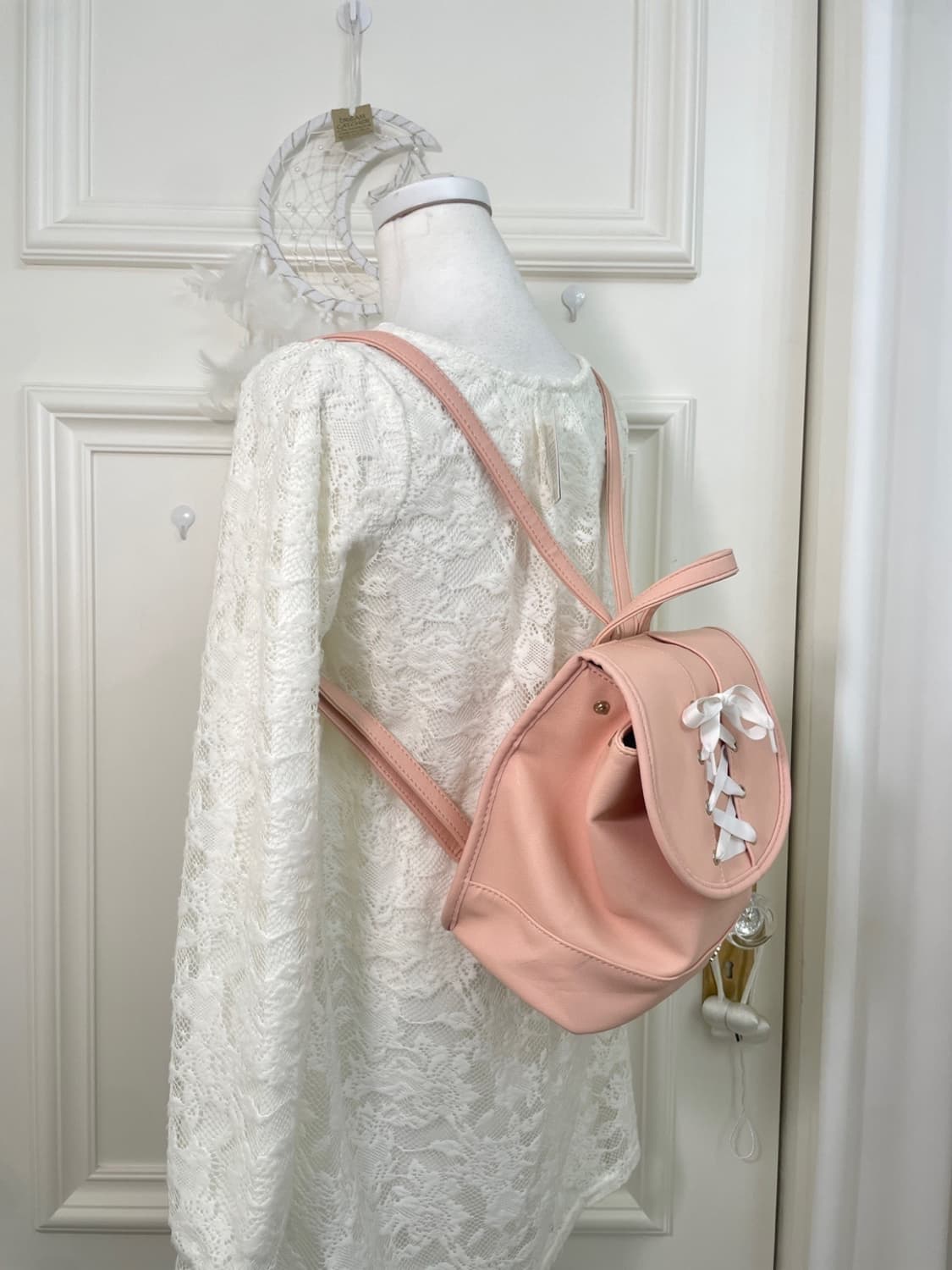 LOVE TOXIC lace-up mini backpack 상품이미지4