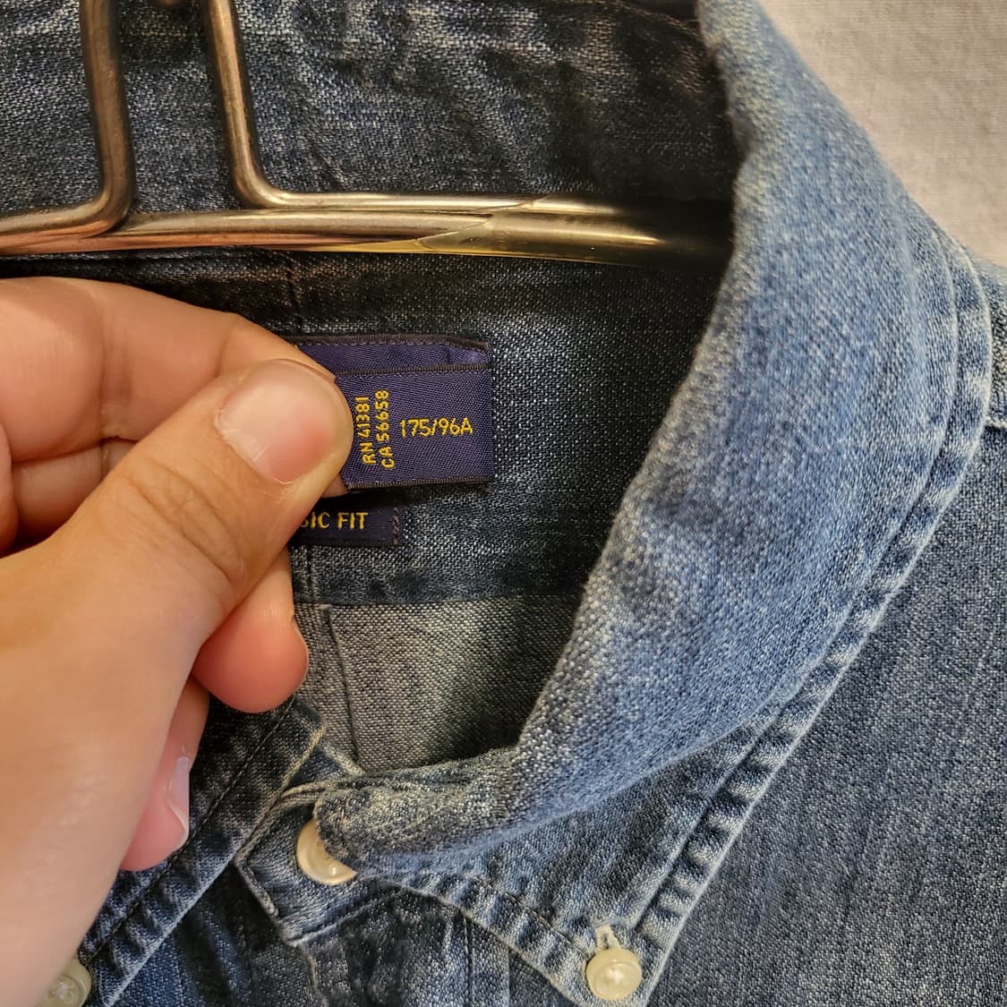 폴로 랄프로렌 데님 셔츠 청남방 상품이미지4