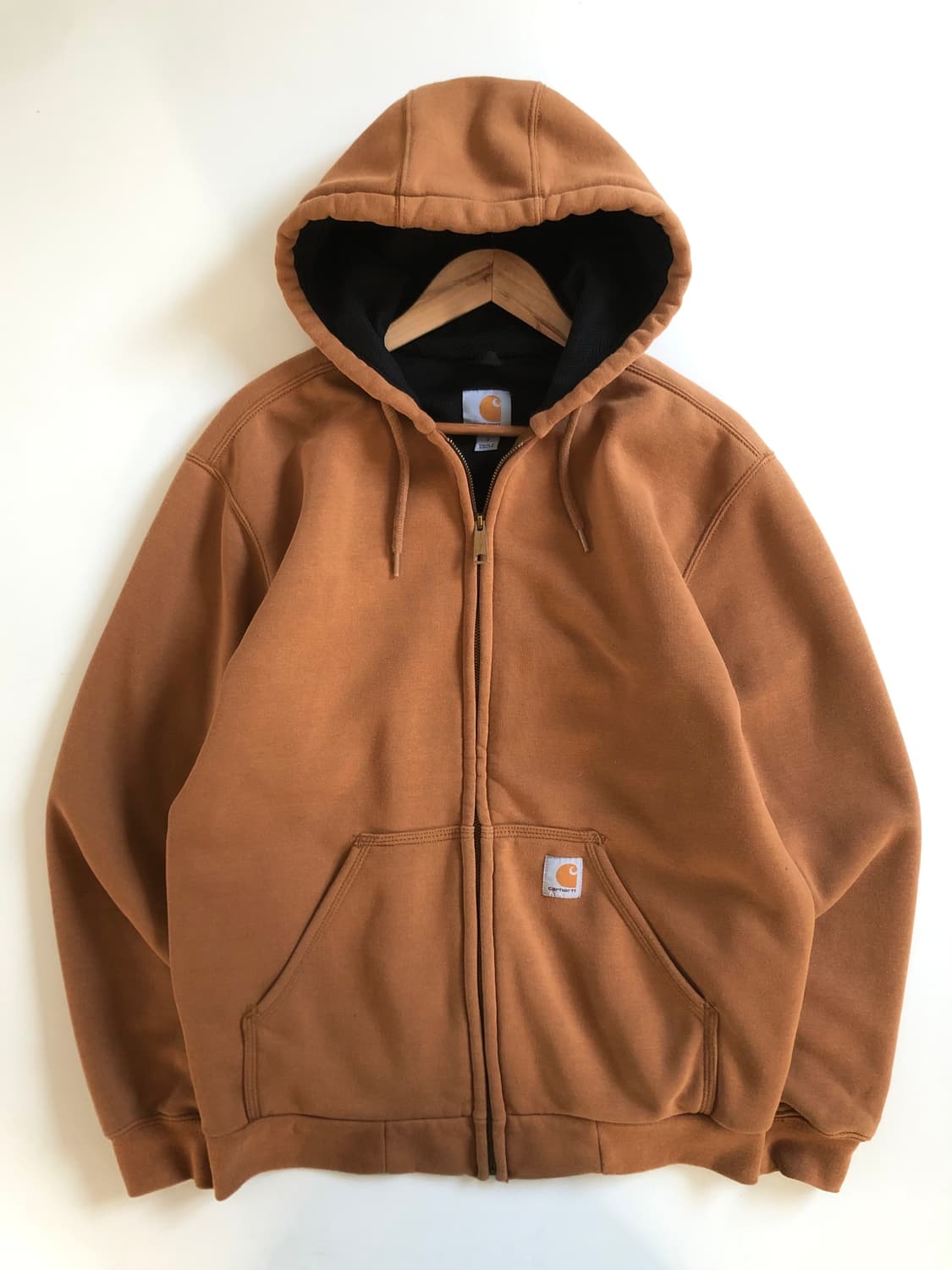 Carhartt 칼하트 된장 컬러 써멀 후드집업 상품이미지3