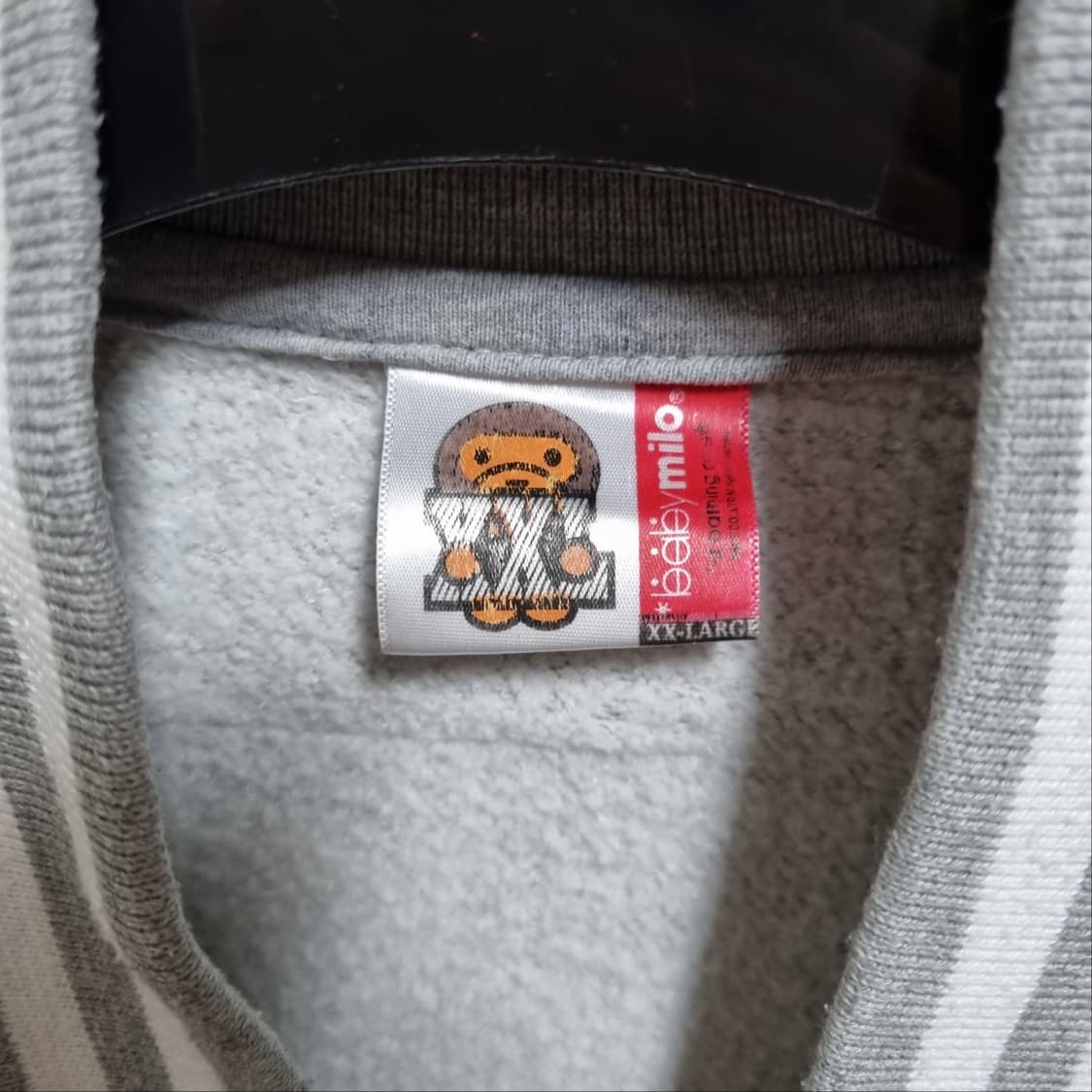 ( XL ) 베이프 베이비마일로 그레이 스타디움 자켓 상품이미지4