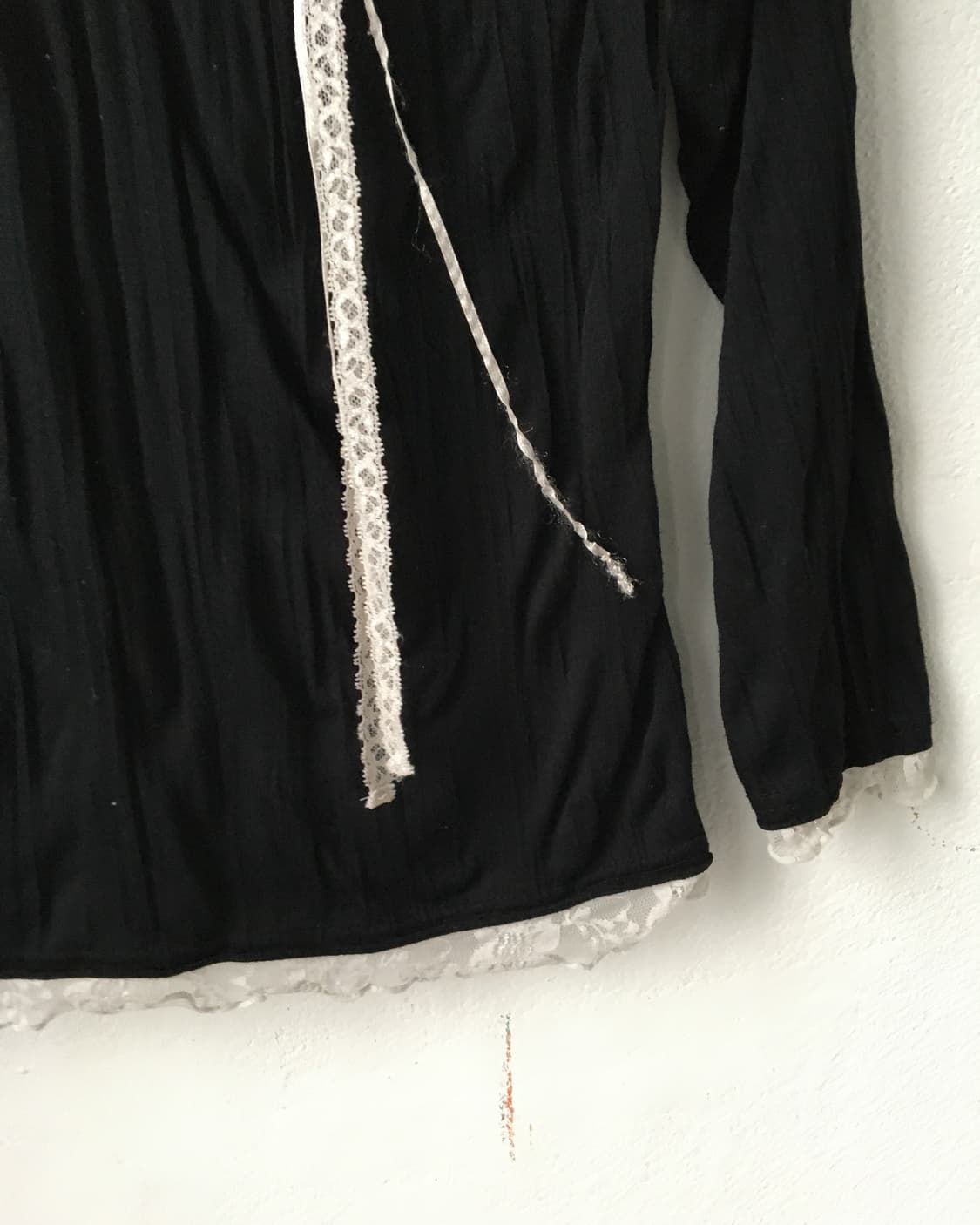 Lace point high neck sleee 상품이미지5