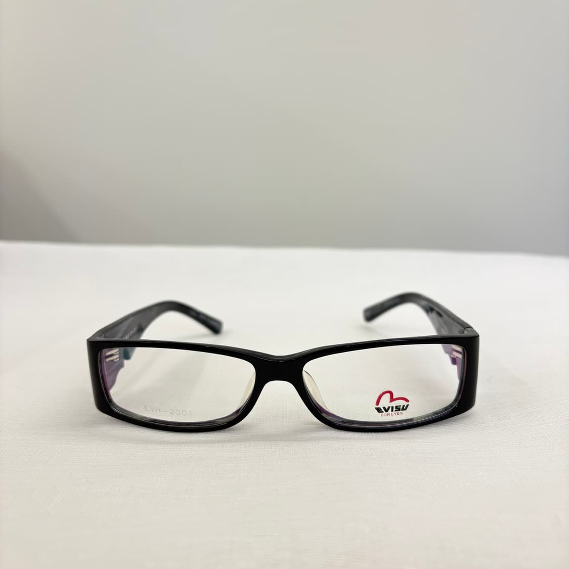 EVISU 에비수 블랙 뿔테 빈티지안경 상품이미지1