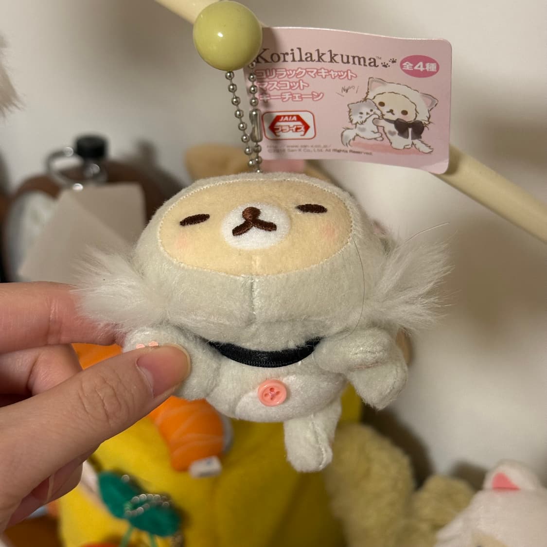 고전산엑스 네코 코리락쿠마 인형 고양이 코리락쿠마 키링 상품이미지2