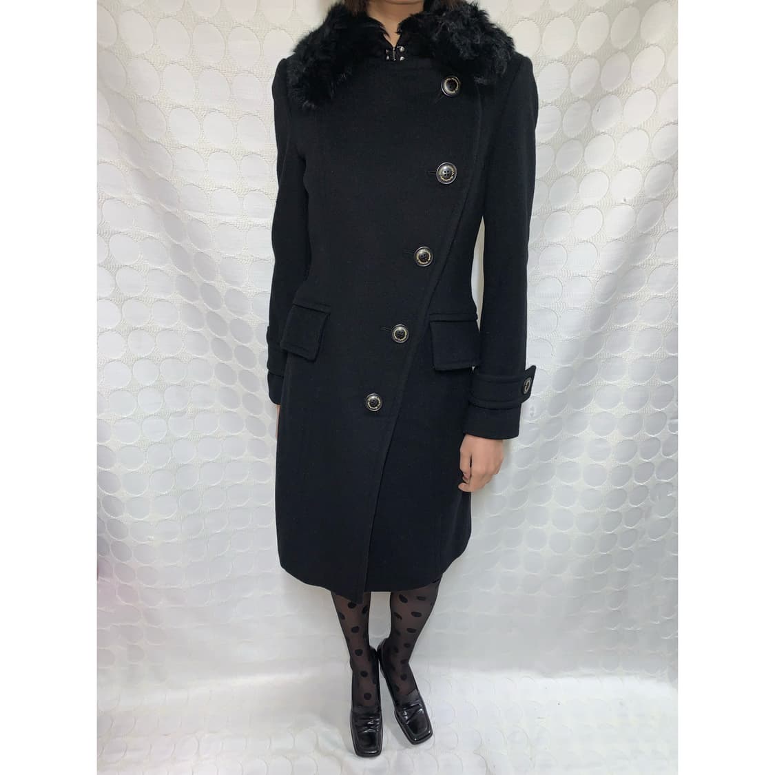 vivienne westwood퍼 카라 울 코트 상품이미지2