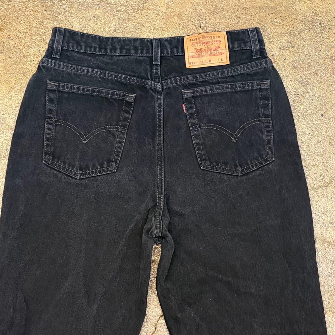 90s Made in USA 빈티지 리바이스 512 블랙진 청바지 상품이미지7