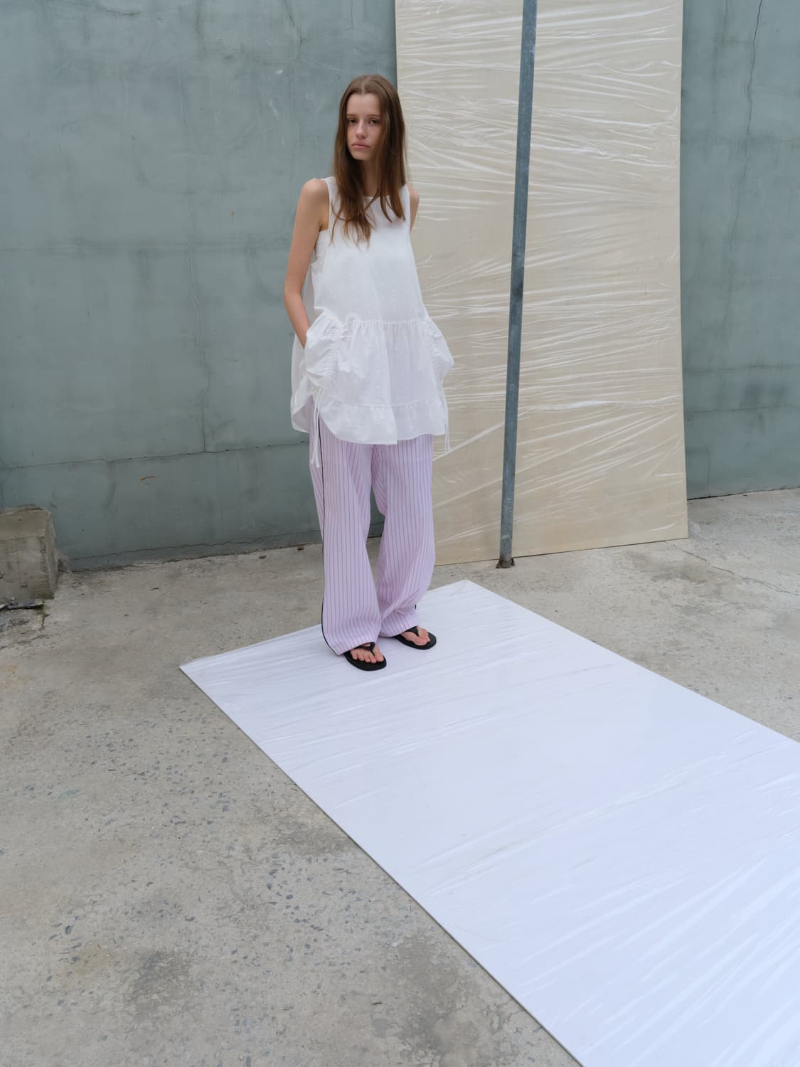 르바 Low Tiered Sleeveless Dress (levar) 상품이미지2