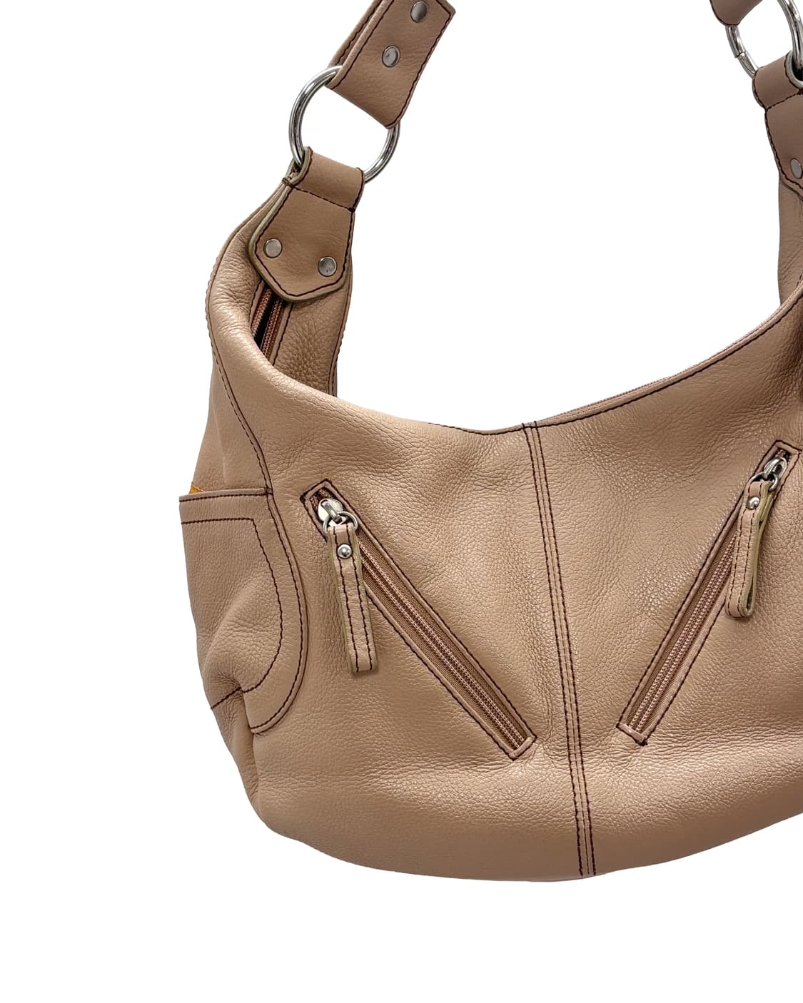 베이지 매니악 탑 핸들 숄더백 상품이미지2