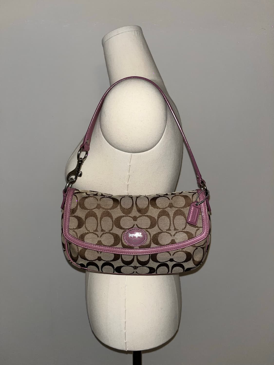 COACH Beige&Pink Shoulder Bag 상품이미지3