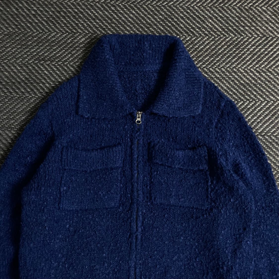 빈티지 부클 니트 가디건 집업y 3667 상품이미지5