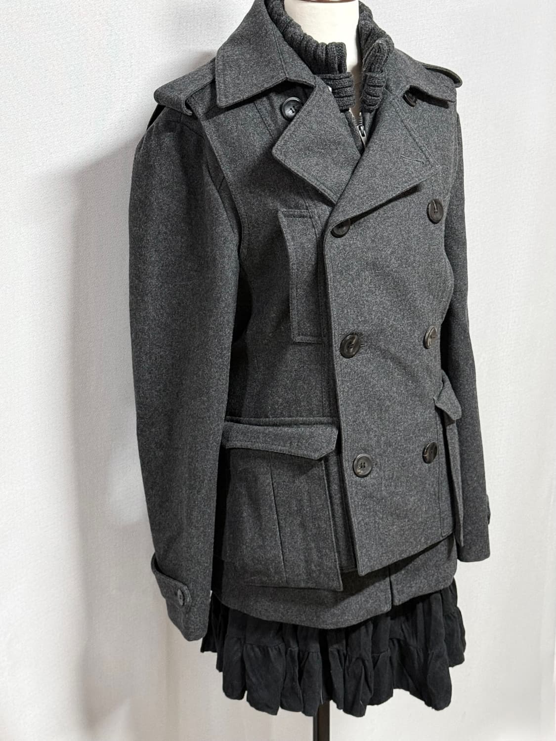 정품 WOOYOUNGMI 우영미 아카이브 더블숏코트 95 상품이미지4