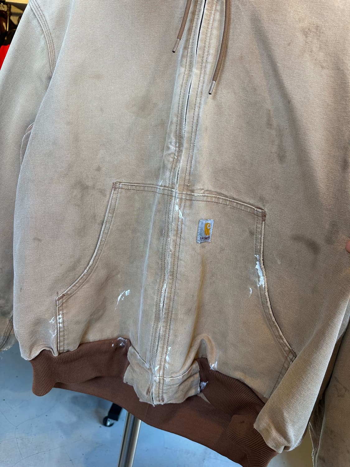 칼하트 디트로이트 페인팅 덕 액티브 워크자켓 made in usa 상품이미지4