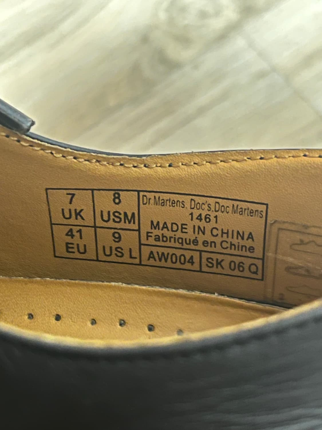 닥터마틴 1461 3홀 스무스 나파레더 41(260) 상품이미지5