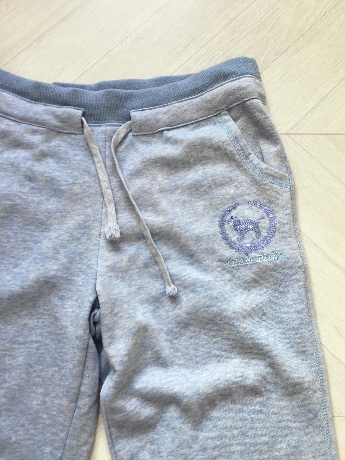 Blue  Mélange Stitch Detail Traning PT 상품이미지5