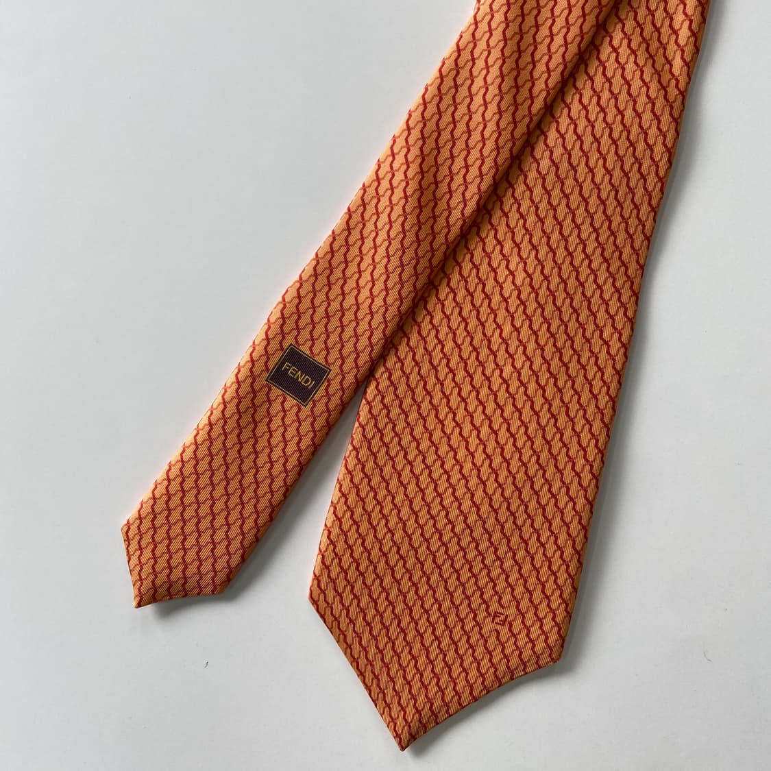 펜디(FENDI) 심플로고 명품 정품 넥타이 상품이미지3