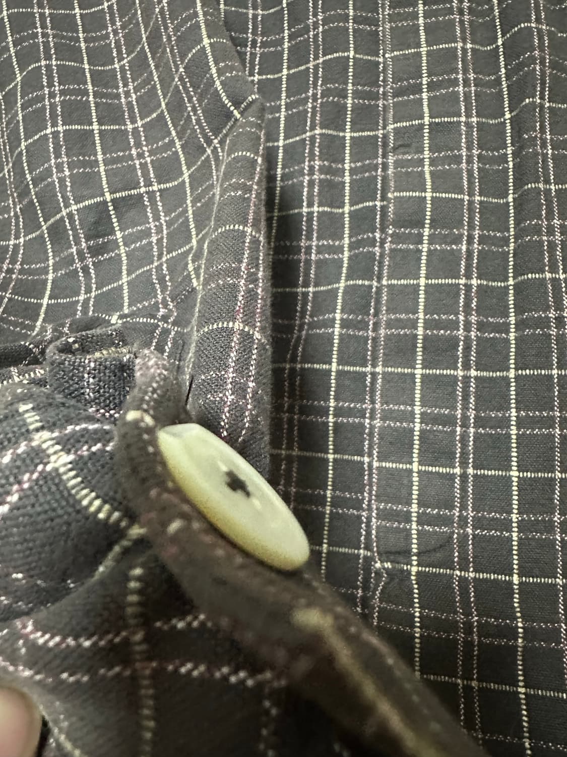 스투시 빅버튼 플레이드 셔츠 M 상품이미지3