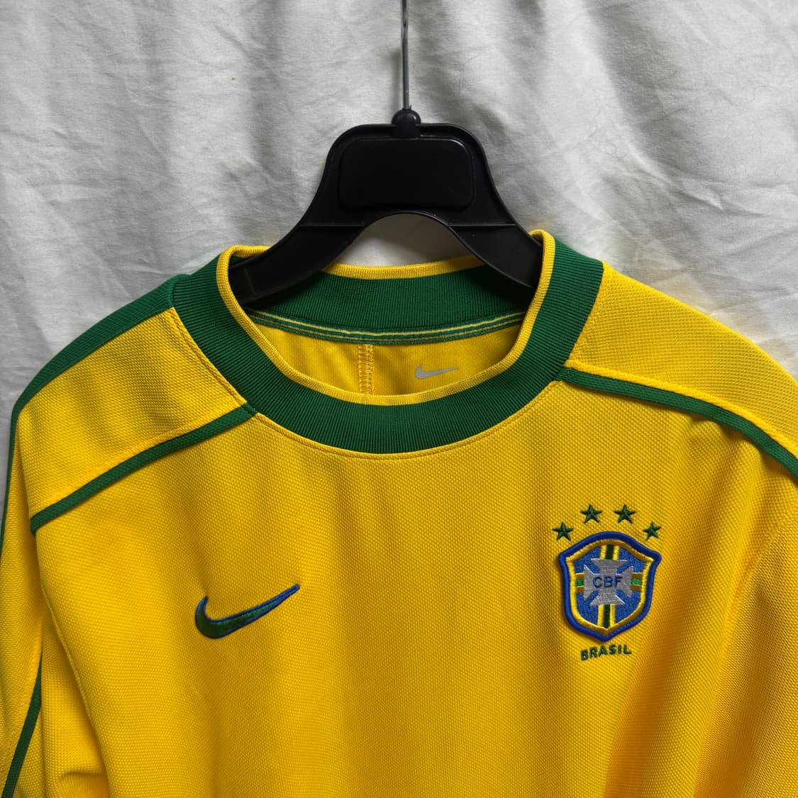 나이키 브라질 1998 리이슈 사커 레플리카 저지 M 상품이미지3