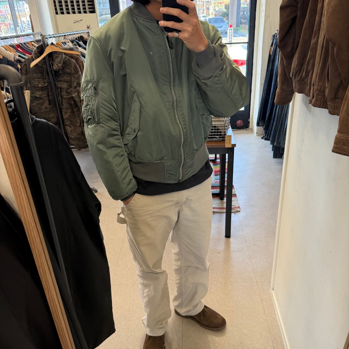 80~90s 알파인더스트리 MA-1 USAF 밀스펙 자켓 상품이미지9